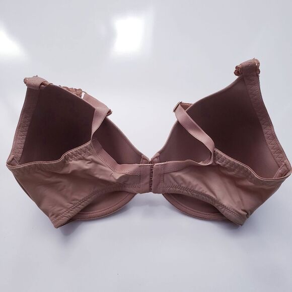 Natori Sun Tan Lace Trim Full Coverage Bra 32DDD - Picture 5 of 8
